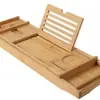Estante de Baño Retráctil de Bambú Varios Colores Dos Cajas para Toallas Una Caja para Jabón Estante para Baño Doméstico de Hotel