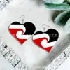 Aretes Maoríes de Estilo Étnico con Bandera de Lágrima Acrílico Estampado Pequeño Aretes Transfronterizos de Nueva Zelanda Acrílico Personalidad