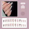 24 Peças de Adesivos para Nail Art, Produtos Acabados para Vendas Transfronteiriças para Europa, América e África, com Strass, Unhas Postiças Removíveis, Pontas de Unha Usáveis para Barracas de Mercado