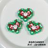 Comercio exterior transfronterizo de cuentas navideñas DIY Hombrecito de jengibre Árbol de Navidad Material hecho a mano Joyería Cuentas Cuentas pintadas a mano Muñeco de nieve