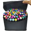 Bolsa de Armazenamento para Canetas Marcadoras, Grande Capacidade, Tecido 600D, Bolsa de Armazenamento Triangular para Canetas Marcadoras, Bolsa para Canetas de Aquarela