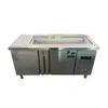 Mesa de Ensalada de Frutas Mesa Ranurada para Ensaladas Refrigerador Comercial para Guarniciones Banco de Trabajo Refrigerado para Conservar Frescura Vitrina para Exhibición de Pesca de Frutas