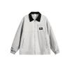 Catálogo de primavera, nueva marca de moda, ropa de trabajo retro, chaqueta de solapa a juego de colores, chaqueta informal holgada de estilo americano para hombres y mujeres, chaqueta de todo fósforo