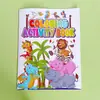 Livro de atividades para colorir livro de colorir de desenho animado quebra-cabeça de iluminação infantil pintura de grafite