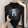 Prenda interior de forro polar de doble cara de moda para niñas, ropa interior de dibujos animados para otoño e invierno, top casual cálido de manga larga cepillada para niños mayores