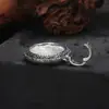Plata de Ley S925 Zakilam Luz Colgante Redonda Lujo Vintage Estilo Nacional Nicho Colgante Accesorios de Estilo Étnico Versátiles