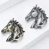 Broche de Cabeza de Caballo de Moda de Aleación Nuevo Creativo y Personalizado Exquisita Joyería para Solapa de Traje y Abrigo Pin Versátil Venta Directa