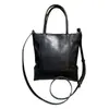 Bolsa Feminina de Couro Bovino Tanning Retrô Personalizada, Bolsa Transversal Grande para o Dia a Dia, Bolsa de Ombro Portátil Fashion e Versátil