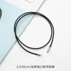 2.0 Collar de Cuerda con Hebilla Encriptada Cuerda de Hilo de Cera Coreano Cuerda de Collar de Cuero Negro Cuerda para Colgante Cuerda de Cuero Encerado Accesorios de Joyería DIY
