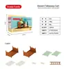 Juguetes de casa de juegos de mini muebles transfronterizos, escena en miniatura, cocina pequeña, casa de muñecas, sala de estar, decoración de escritorio, modelo