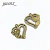 YuenZ moda DIY acessórios de joias liga flor oca coração pingente quente 21 * 20MM A101