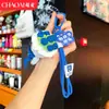 Producto Terminado de Ganchillo Hecho a Mano, Llavero de Ramo de Flores de Hilo, Flor de Rosa Creativa Flor Artificial Colgante para Bolsa, Regalo para el Día del Maestro