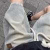Shorts Jeans Verão Masculino High-end Moda Marca Meia Calças Americano Retro Moda Lavada Reta Calças Casuais