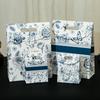 Sacolas de Presente Transfronteiriças, Sacolas de Papel Coloridas, Sacolas de Embalagem Transfronteiriças com Fitas, Sacolas de Presente para Feriados, Sacolas Tote para Roupas