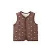 Chaleco infantil para primavera, otoño e invierno, algodón de 120g, chaleco acolchado para bebé, cálido y cómodo, Clase A, chaleco unisex para bebé