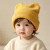 Gorro de Punto Cálido para Otoño e Invierno 2026 con Orejas de Gato para Bebés y Niños Pequeños, Gorro Unisex para Bebé al por Mayor