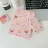 Espejo plegable de oso de dibujos animados, espejo de tocador para dormitorio de estudiante, espejo de escritorio con estampado de muñeca, espejo de maquillaje portátil para uso doméstico, para mujeres