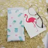 Gafas de Sol Estilo Coreano Estilo Fresco Bolsa para Gafas de Almacenamiento Portátil Cierre Automático Dibujo Animado Simple Vintage Bolsa Artística
