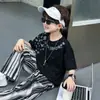 X153 Conjunto Infantil Estilo Streetwear Cool para Meninos Chegadas de Verão 2-3 Anos Roupas para Crianças Pequenas Menino Bebê Verão Manga Curta
