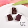 Brinquedos de Comida Simulada, Pequenos Acessórios de Resina de Chocolate, Acessórios para Laços de Cabelo DIY, Materiais para Capa de Celular, Acessórios de Cola de Creme, Acessórios de Cabelo