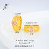Anillo Huevo de Paloma con Incrustaciones de Diamantes Dorados Brillantes Sifeng Pu Zuo Mismo Estilo Anillo de Dedo Ancho para Mujer Estilo Medio-Viejo con Perlas