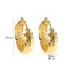Pendientes tallados de plata de ley 925 para mujer de Tiktok, Pinzas para orejas de lujo ligero Otoño e Invierno de alta gama, Joyería exquisita de nicho con personalidad, Qingdao