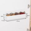 Caja de almacenamiento para gabinete, colgador de plástico para puerta de gabinete de cocina, colgador de pared sin perforaciones, estante para refrigerador, inodoro y baño