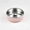Novo prato de aço inoxidável 304 para crianças aprendendo a comer, prato de alimentação de silicone, anti-queimaduras, prato redondo especial para bebês, louças infantis