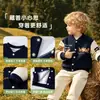 Chaqueta de béisbol para niños, estilo primavera y otoño, atuendo de otoño para niños, cárdigan de color block para bebé, ropa exterior, ropa de otoño para niñas