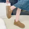 Estilo Coreano 2026 Otoño/Invierno Nuevos Marrones Retro Birkenstock Planos Cómodos Versátiles que Aumentan la Altura para Personas Bajas Birkenstock de Aspecto Alto