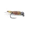 Isca para Larva de Stonefly em Forma de Concha Garça Branca Mosca Ly082-083 Isca para Pesca com Mosca Isca Artificial Mosca