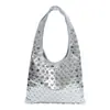 Bolso Tote de Hombro Simple Casual Texturizado de Gran Capacidad para Mujer, Nuevo de Moda Estilo Europeo y Americano 2025