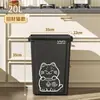 Papelera Cuadrada Comercial para Oficina, Cubo de Basura de Gran Capacidad para Cocina del Hogar, Contenedor de Residuos Sanitarios sin Tapa