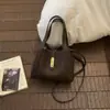 Bolso de Diseño Único Tipo Cubo, Retro y Elegante, Versátil y Sencillo, Bolso Cesta para Viajes Diarios y Uso Casual, Bolso de Hombro Cruzado Individual