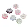 Cuentas Espaciadoras Flor de Rosa Degradada de Nuevo Producto Transfronterizo Incrustadas con Cadena de Diamantes de Pedrería Accesorios para Cadena de Teléfono Móvil DIY Cadena de Llaves Cadena de Bolsa Venta al por Mayor