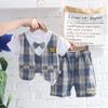 Roupas de Verão para Meninos Terno Infantil Estilo Verão 2023 Novo Estilo Meninos Estilo Western Infantil Bonito Bebê Roupas de Verão para Bebê