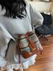 Bolso Tejido para Mujer 2025 Verano Nuevo Estilo Juego en la Orilla del Mar Viaje Diario Bolso de Cubo Moderno Nicho Versátil Bandolera Bolso de Paja