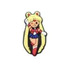 Diapositivas para Zapatos de Sailor Moon, Accesorios para Zapatos, Hebillas Decorativas para Zapatos, Decoraciones para Zapatos DIY de Goma Suave de PVC, Venta al por Mayor de Alta Gama