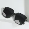 Gafas de Sol Cuadradas Verdes de Alta Gama Ins para Mujer, Estilo Celebridad, Sin Maquillaje, Cara Grande, Adelgazantes, Gafas de Sol Anti-UV para Mujer