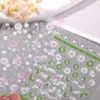 Adesivos de Unha Pétala Fresca de Verão 5D Em relevo Simples Versátil Flor Estéreo Adesivos de Arte de Unha Jóia Estilo Sl