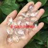 Colgante de cuenta acrílica con forma de gota de agua y cola de fénix 16x26mm joyería hecha a mano accesorios DIY para ropa étnica