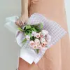 Papel de Envoltura para Ramo de Flores Impermeable Papel Ouya Cuadros Verano Cuadros Florales Material de Empaque Floristería Papel para Regalo de Flores