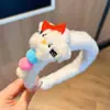 Nueva Diadema de Felpa para Niñas Pequeñas, Accesorio para el Cabello Kuromi, Nuevo Modelo 2026, Pinza para el Cabello para Lavarse la Cara, Accesorio para el Cabello de Bebé