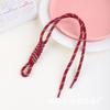 Cuerda tejida a mano de 30 cm nudo diamante nudo espiral cuerda de nailon llavero miu cordón para teléfono móvil adornos para bolso