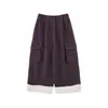 Pantalones Largos Casuales de Trabajo a Cuadros Bloque de Color Falso Dos Piezas Camiseta para Niñas Wulibu Primavera y Otoño 2026 Atuendo de Principios de Primavera Moderno