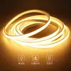 Tira de luz LED 220V impermeable para exteriores superbrillante autoadhesiva luz lineal para ambiente de techo de sala de estar en casa tira de luz flexible COB