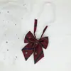 Gravatas JK Japonesas de Cor Sólida Flor de Flor de Pena na Raiz do Caule Longo Joker Escola para Marca H Formatura Vestuário de Bacharelado Listrado Estilo Campus