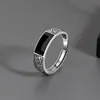 Yuhong 2024 Nuevo Anillo de Goteo de Pegamento con Patrón de Dragón Retro Personalidad Masculina Versátil Alto Nivel Nicho Sentido del Diseño Ajustable