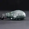 Pieza de mano de JADE VERDE HOTAN DE XINJIANG NATURAL, Sapo Dorado, Pieza de mano de TIGRE PIXIU de Material Fino, Adorno de JADE NEGRO