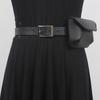 Bolso de mujer de Corea del Sur color sólido riñonera elegante pequeño tarjetero combinable